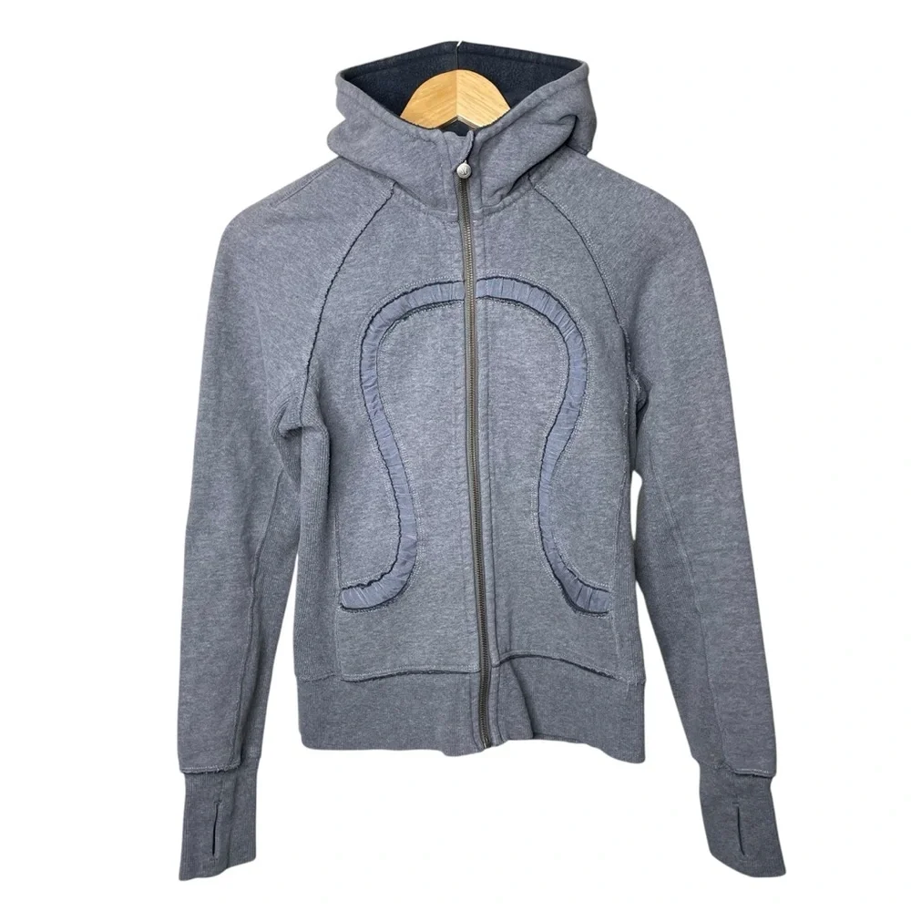 lululemon‎ Scuba Full Zip Hoodie Special Edition Gray Sz 4